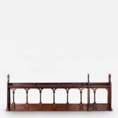 Antique Walnut Oak Church Railing - 2604819