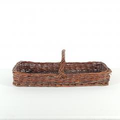 Antique Wicker Flower Basket circa 1890 - 3704332