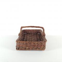 Antique Wicker Flower Basket circa 1890 - 3704333