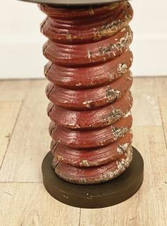 Antique Wooden Corkscrew Now a Table - 4364454