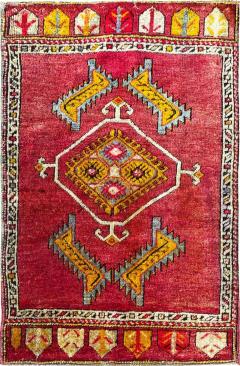Antique Yastik Anatolian Rug The Stars - 4362259
