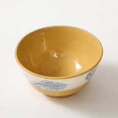 Antique Yellowware Mochaware Bowl - 4437553