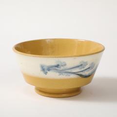 Antique Yellowware Mochaware Bowl - 4437555