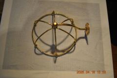 Antique brass wire basket sponge holder - 4614683