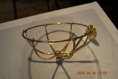 Antique brass wire basket sponge holder - 4614684