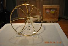 Antique brass wire basket sponge holder - 4614685