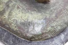 Antique bronze sculpture reclining woman - 4148062