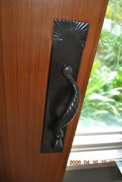 Antique bronze twisted rope door pulls - 4614675