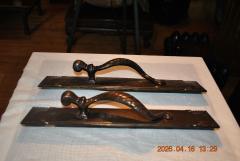 Antique bronze twisted rope door pulls - 4614679