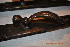 Antique bronze twisted rope door pulls - 4614681