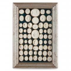 Antique collection of Italian Grand Tour plaster intaglios - 3282124