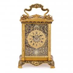 Antique enamelled gilt bronze carriage clock - 2500493