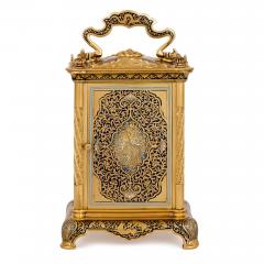 Antique enamelled gilt bronze carriage clock - 2500495