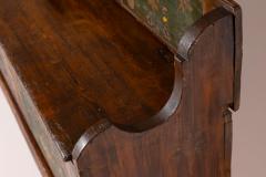Antique hand painted bench with storage Italy late 19th century - 4346819