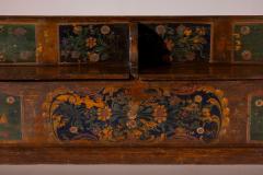 Antique hand painted bench with storage Italy late 19th century - 4346823