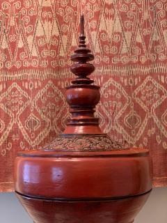 Antique lacquer Offering Elm Bowl Southeast Asia - 1191194