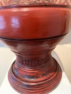 Antique lacquer Offering Elm Bowl Southeast Asia - 1191198