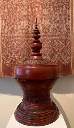 Antique lacquer Offering Elm Bowl Southeast Asia - 1191202