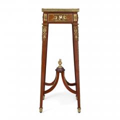 Antique ormolu and mounted mahogany stand with onyx top - 2750969