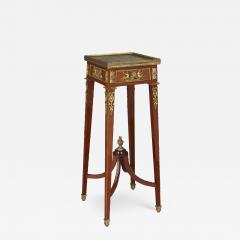 Antique ormolu and mounted mahogany stand with onyx top - 2759486