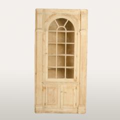 Antique painted corner cabinet in pine circa 1900 - 2033440