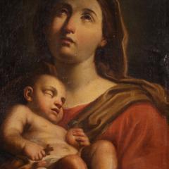 Antique painting Madonna and Child from the 17th century - 3993168