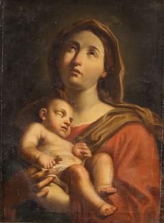 Antique painting Madonna and Child from the 17th century - 3993278