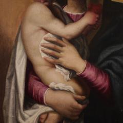Antique painting Madonna with Child from the 17th century - 4099456