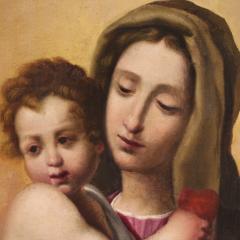 Antique painting Madonna with Child from the 17th century - 4099458
