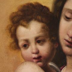 Antique painting Madonna with Child from the 17th century - 4099462