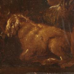 Antique painting landscape with goats from 17th century - 4148755