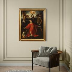 Antique painting on panel from the 17th century The Martyrdom of Saint Stephen - 4204413