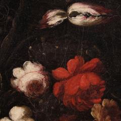 Antique painting still life with flowers from 18th century - 4049364