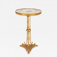 Antique porcelain and ormolu gueridon table - 1628637