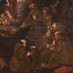 Antique religious Spanish painting oil on canvas from the 18th century - 4196898