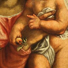 Antique religious painting Virgin with child from 17th century - 3993402