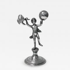 Antique silver toothpick or cocktail stick holder Brazil or Portugal circa 1850 - 3189158