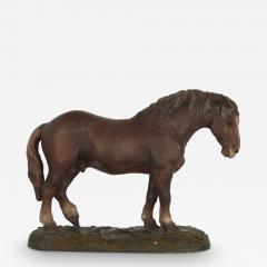 Antique terracotta equestrian model of a horse - 3224563