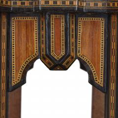 Antique traditional Syrian geometrical marquetry side table - 2676525