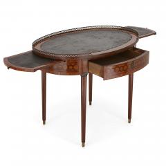 Antique walnut and marquetry writing desk - 1611116