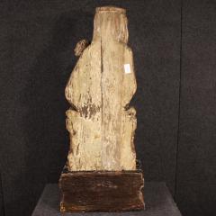 Antique wooden sculpture from the 15th century Madonna with Child - 4321594