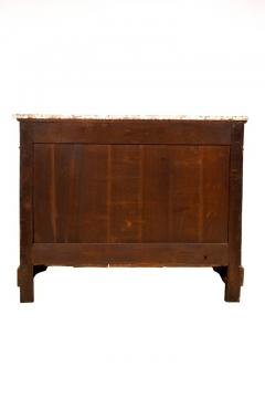 Antiques Louis Philippe Flame Mahogany Chest Commode With Marble Top France - 3167443