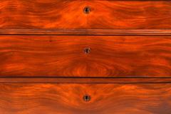 Antiques Louis Philippe Flame Mahogany Chest Commode With Marble Top France - 3167444