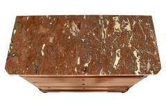 Antiques Louis Philippe Flame Mahogany Chest Commode With Marble Top France - 3167449