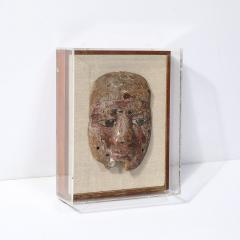 Antiquity Carved Polychromed Egyptian Mask XXX Dynasty - 3976033