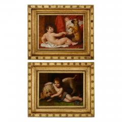 Antoine Dubost Pair of French Neoclassical oil paintings by Dubost - 4239131