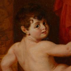 Antoine Dubost Pair of French Neoclassical oil paintings by Dubost - 4239142