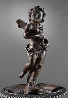 Antoine Durenne RARE LARGE 19TH CENTURY FRENCH CAST IRON GARDEN FOUNTAIN A DURENNE - 3049458