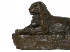 Antoine Louis Barye French Bronze Sculpture after Antoine Louis Barye Panther of India no 1  - 975095