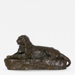 Antoine Louis Barye French Bronze Sculpture after Antoine Louis Barye Panther of India no 1  - 975756